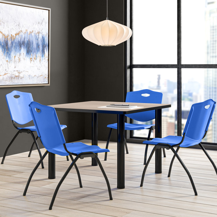 Inbox Zero Albaugh 29'' L Square Breakroom Table and Chair Set Wayfair